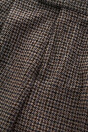 Brown Slim Wool Blend Puppytooth Suit Trousers - Image 8 of 9