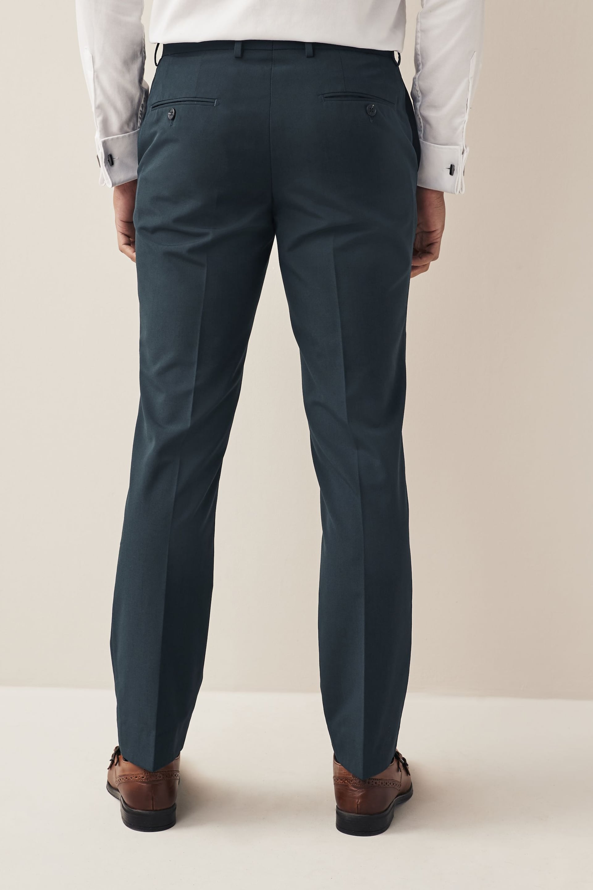 Teal Blue Suit: Trousers - Image 2 of 8