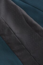 Teal Blue Wool Blend Suit Waistcoat - Image 8 of 10