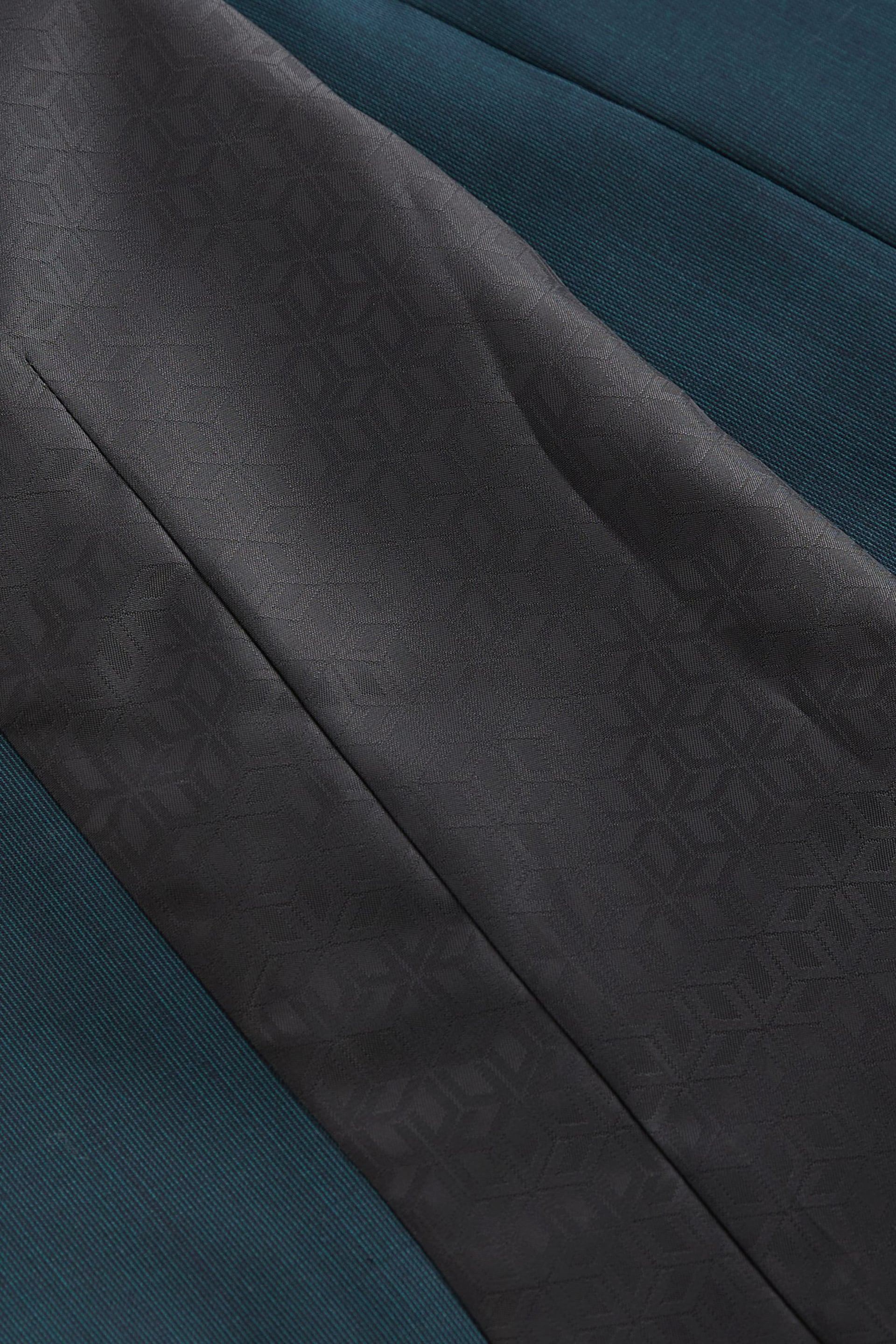 Teal Blue Wool Blend Suit Waistcoat - Image 8 of 10