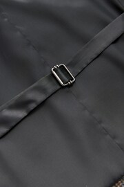 Grey Nova Fides Wool Blend Trimmed Check Suit Waistcoat - Image 9 of 11