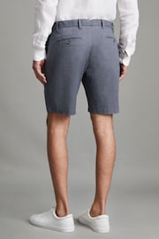 Reiss Airforce Blue Wicket Modern Fit Cotton Blend Chino Shorts - Image 4 of 7