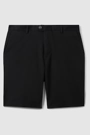 Reiss Black Wicket Modern Fit Cotton Blend Chino Shorts - Image 2 of 6