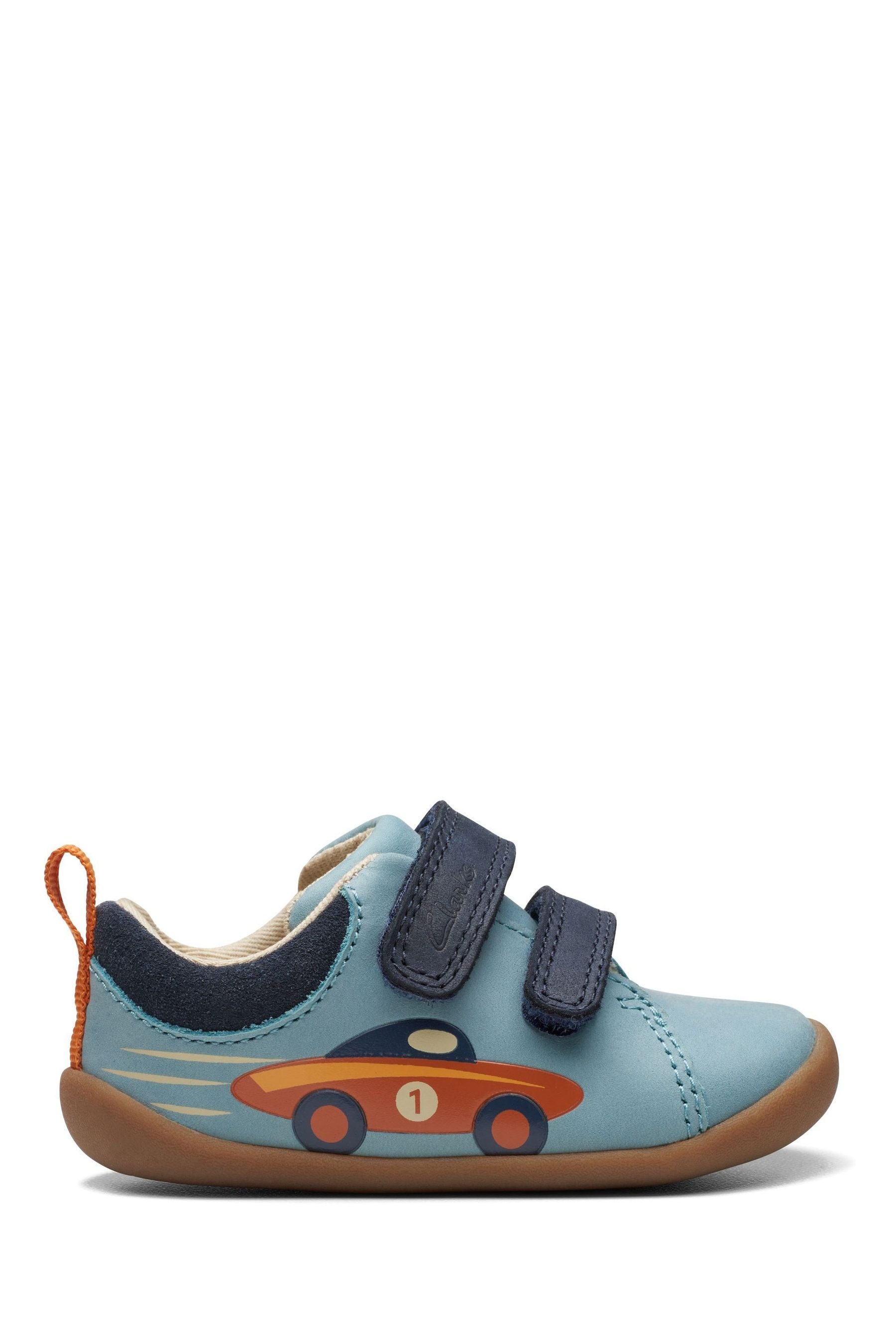 Buy Clarks Blue Multi Fit Roamer Retro Toddler Shoes from Next Luxembourg