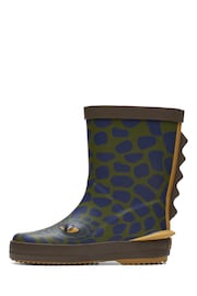 Clarks Green G Fit Tarri Dino Run Toddler Wellies - Image 4 of 7