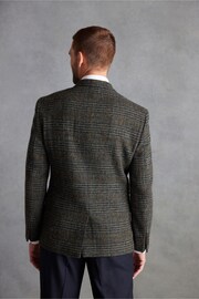 Dark Grey Check Signature Harris Tweed British Wool Blazer - Image 3 of 6