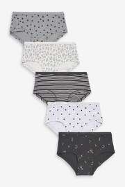 Grey Hearts Hipster Briefs 5 Pack (2-16yrs) - Image 1 of 8