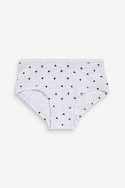 Grey Hearts Hipster Briefs 5 Pack (2-16yrs) - Image 3 of 8