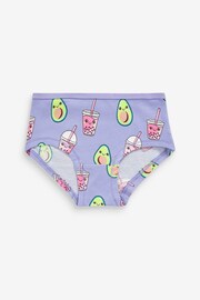 Pink/Grey Avocado Hipster Briefs 5 Pack (2-16yrs) - Image 2 of 8