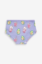 Pink/Grey Avocado Hipster Briefs 5 Pack (2-16yrs) - Image 3 of 8