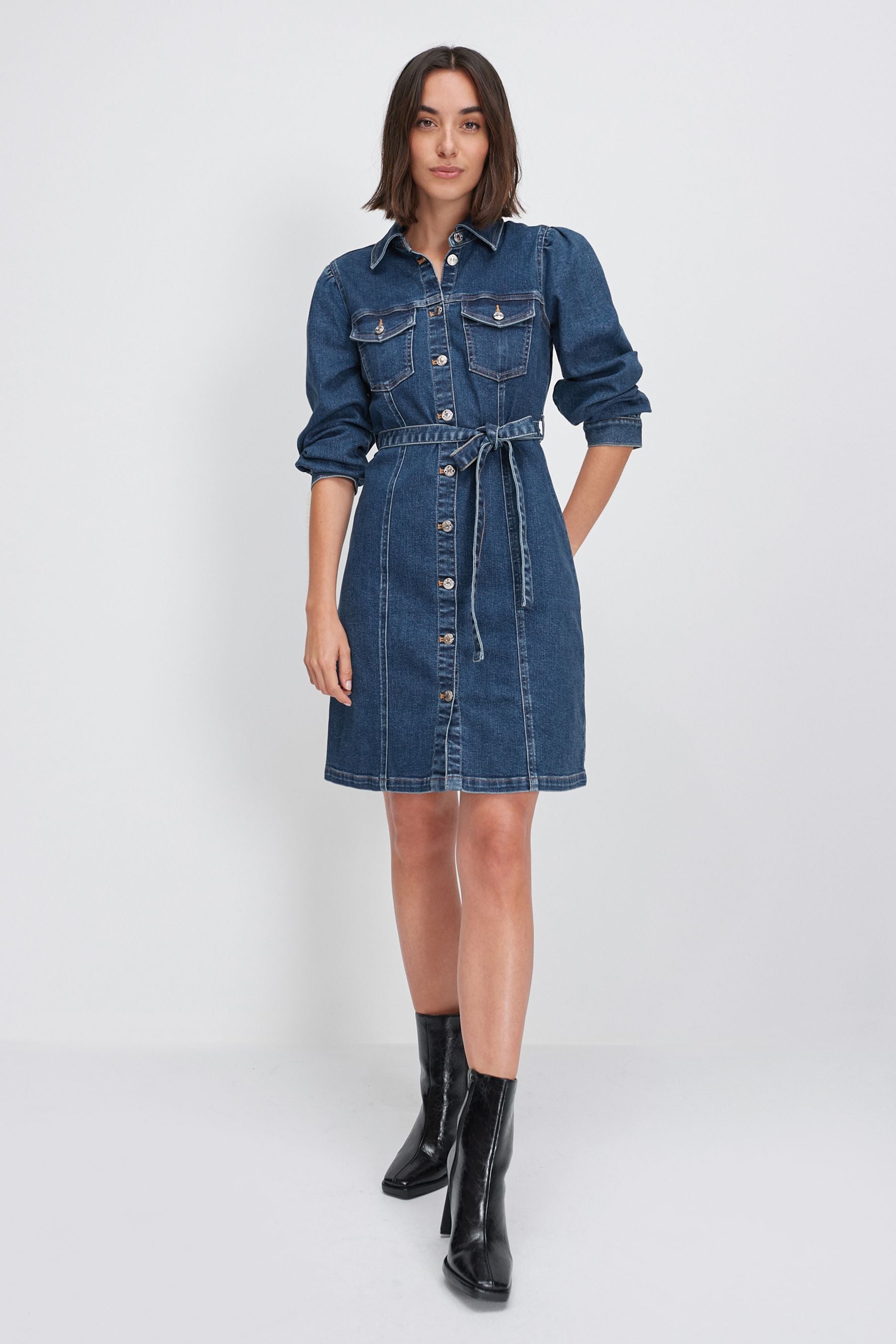 Next ladies denim dress cheap