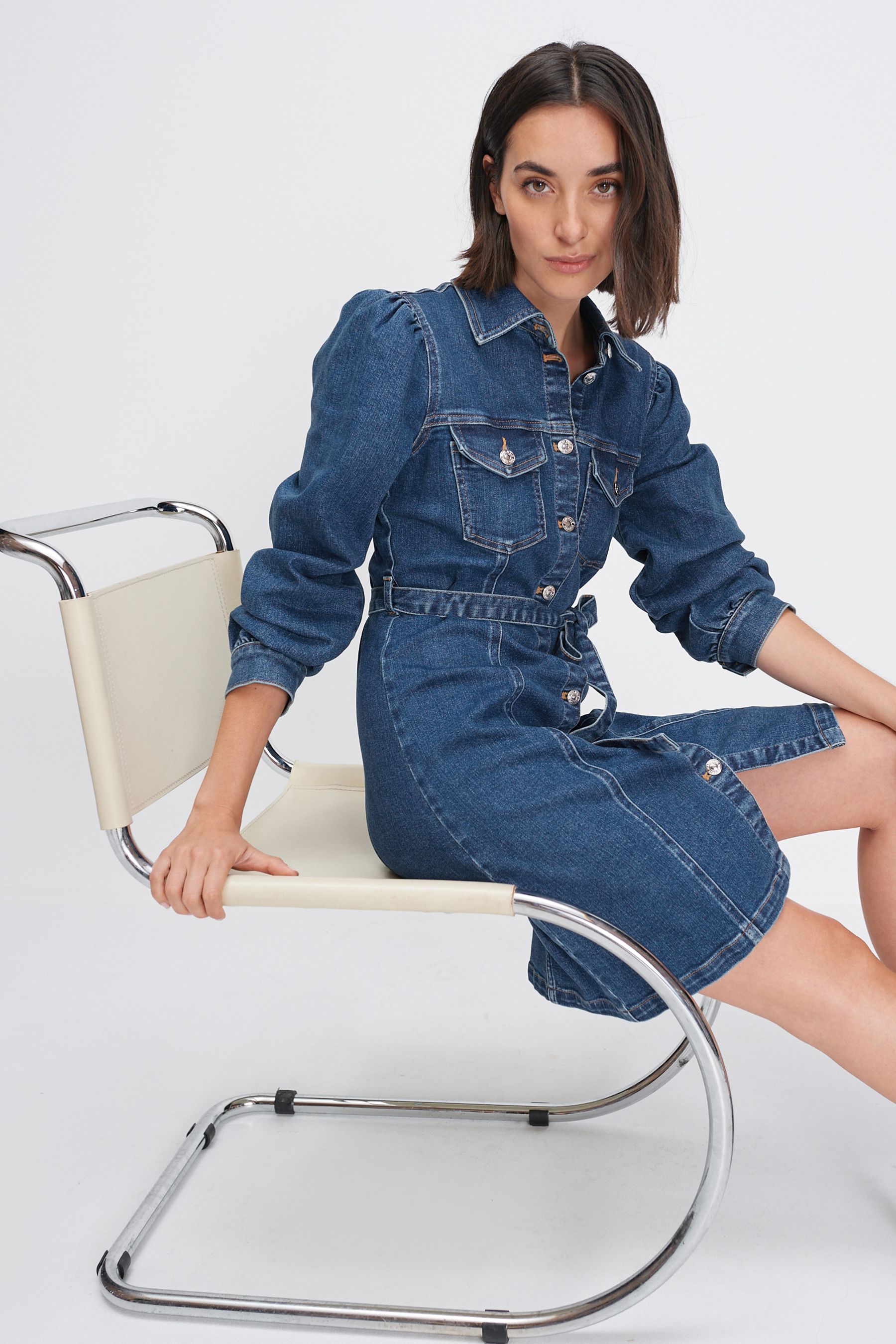 Next womens denim dress discount