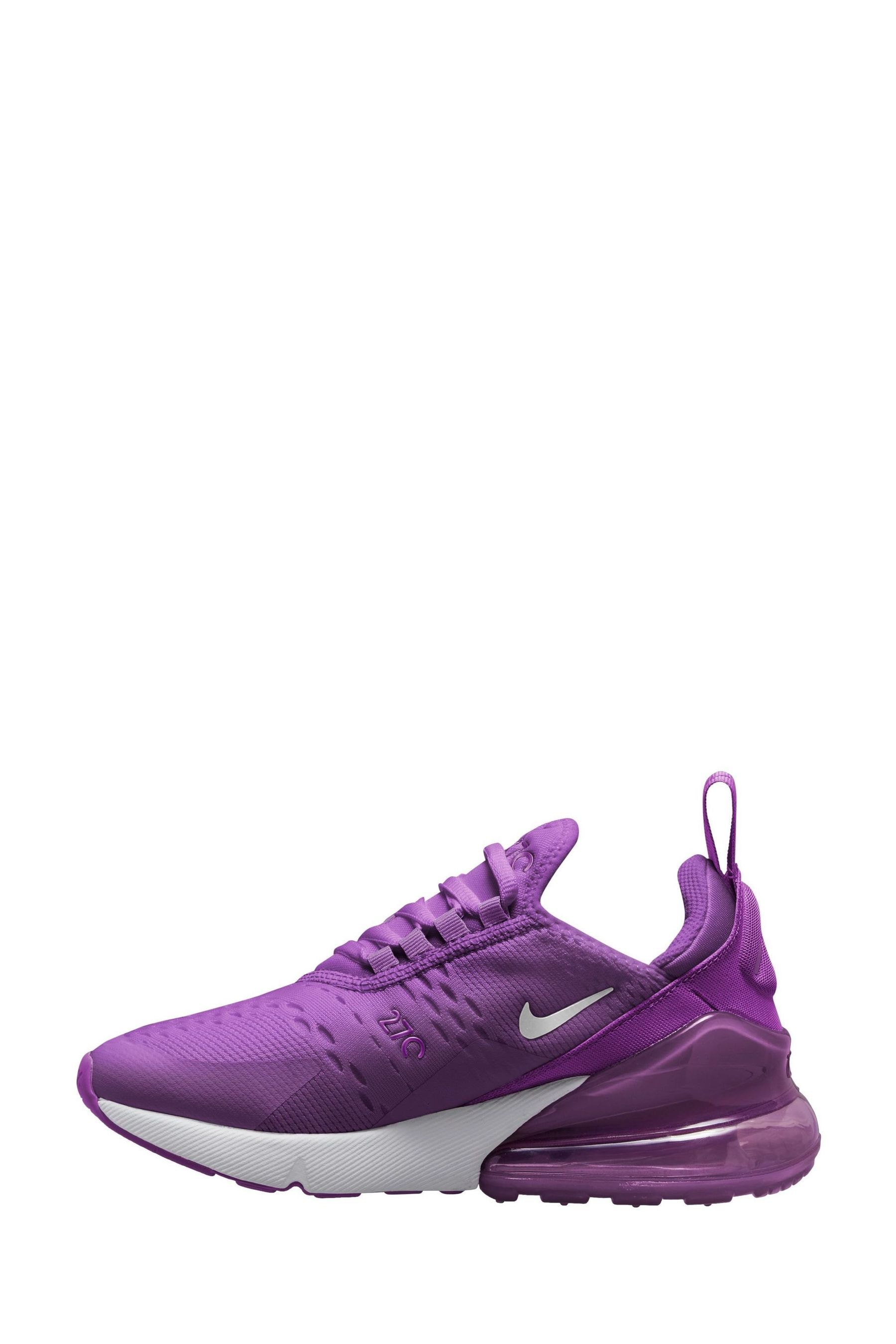 Buy Nike Purple Air Max 270 Youth Trainers from Next Luxembourg