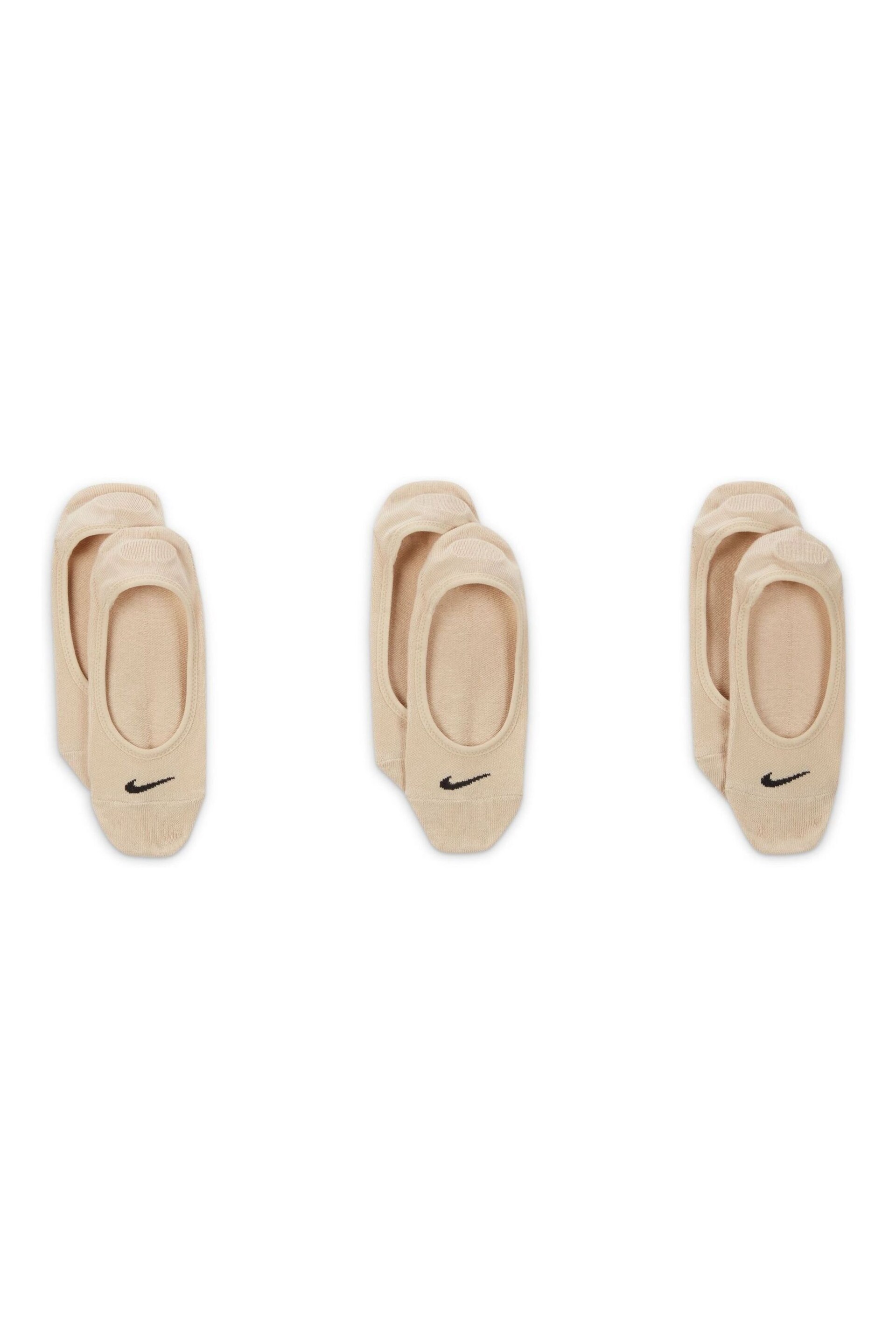 Nike Natural Everyday Lightweight Training Footie Socks (3 Pairs) - Image 5 of 6