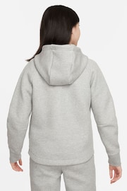 Nike Grey Tech Fleece Zip Through Hoodie - Image 2 of 7