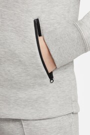 Nike Grey Tech Fleece Zip Through Hoodie - Image 5 of 7