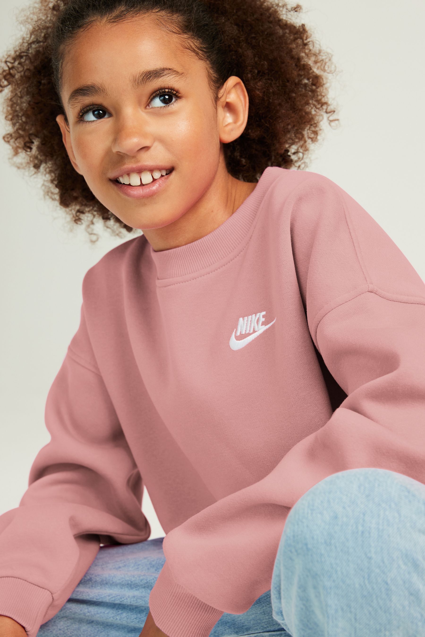 Nike dusty pink sweatshirt hotsell