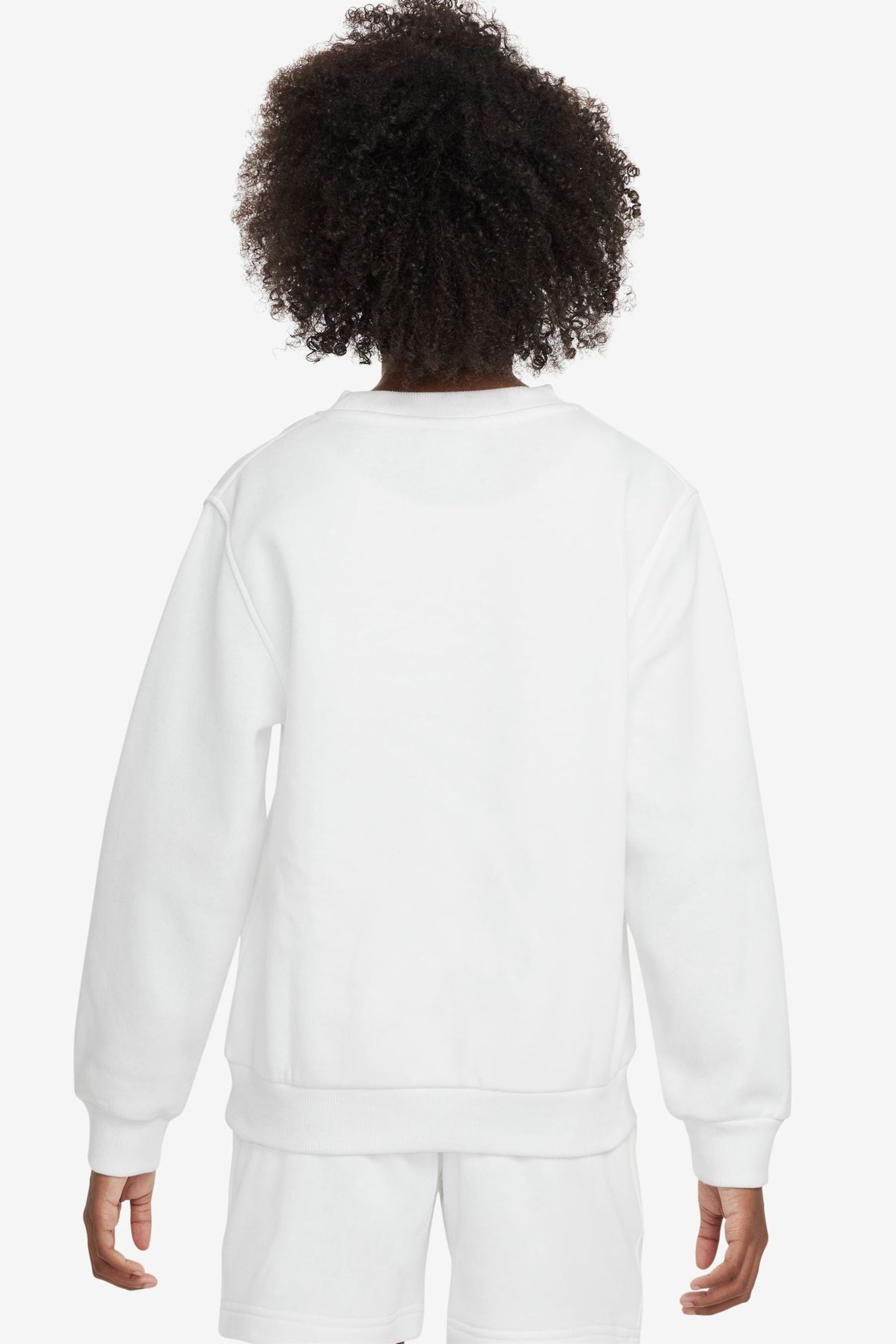 Nike White Club Fleece Sweatshirt - Image 2 of 7