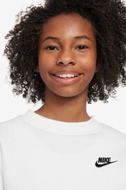Nike White Club Fleece Sweatshirt - Image 3 of 7