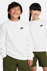 Nike White Club Fleece Sweatshirt - Image 4 of 7