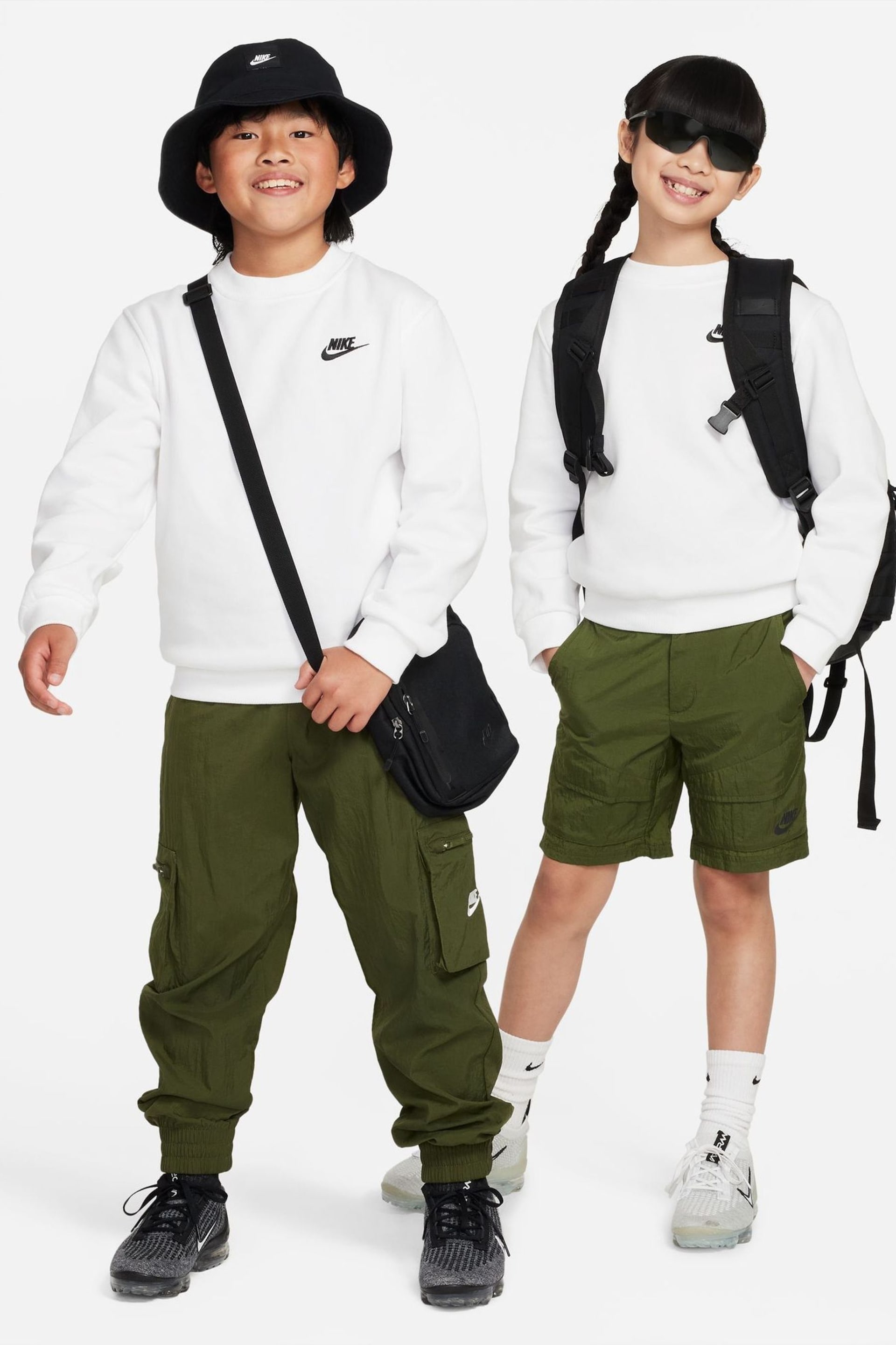 Nike White Club Fleece Sweatshirt - Image 6 of 7