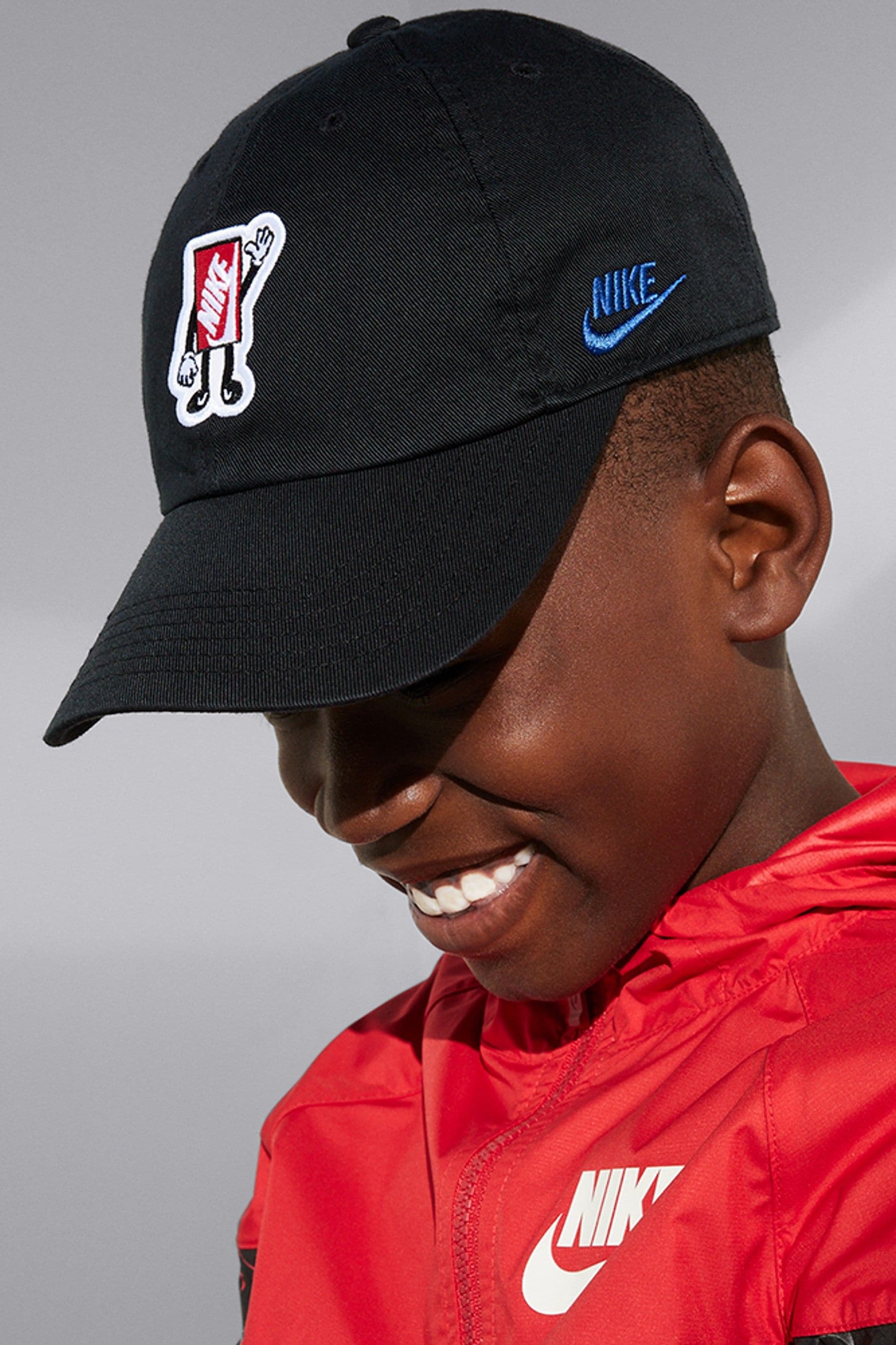 Buy Nike Black Club Unstructured Boxy Kids Cap from Next Luxembourg