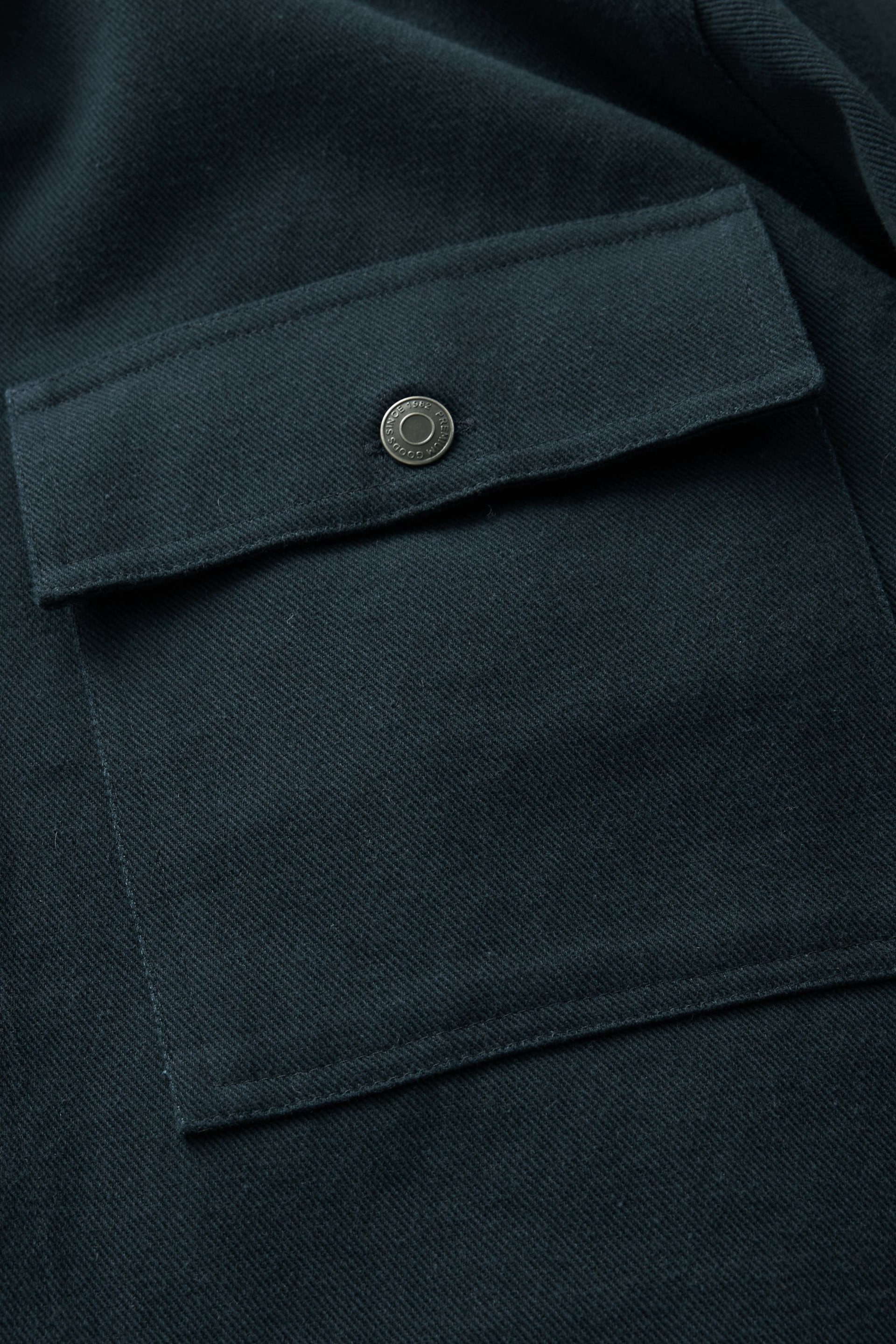 Navy Blue Twin Pocket Shacket - Image 11 of 13