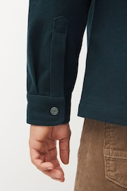 Navy Blue Twin Pocket Shacket - Image 8 of 13