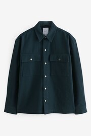 Navy Blue Twin Pocket Shacket - Image 9 of 13