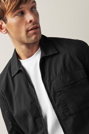 Black Zip Through Shacket - Image 5 of 12