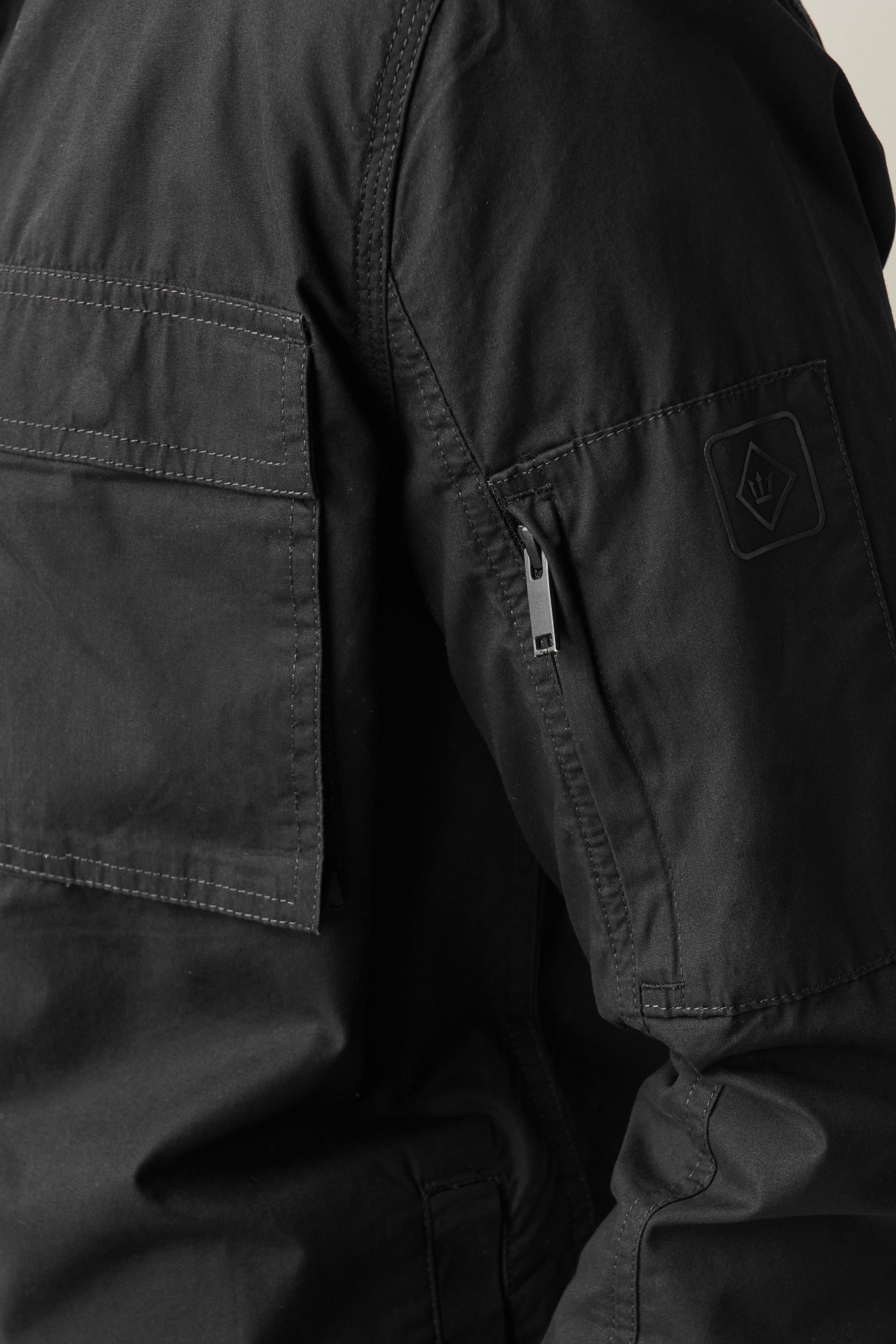 Black Zip Through Shacket - Image 6 of 12