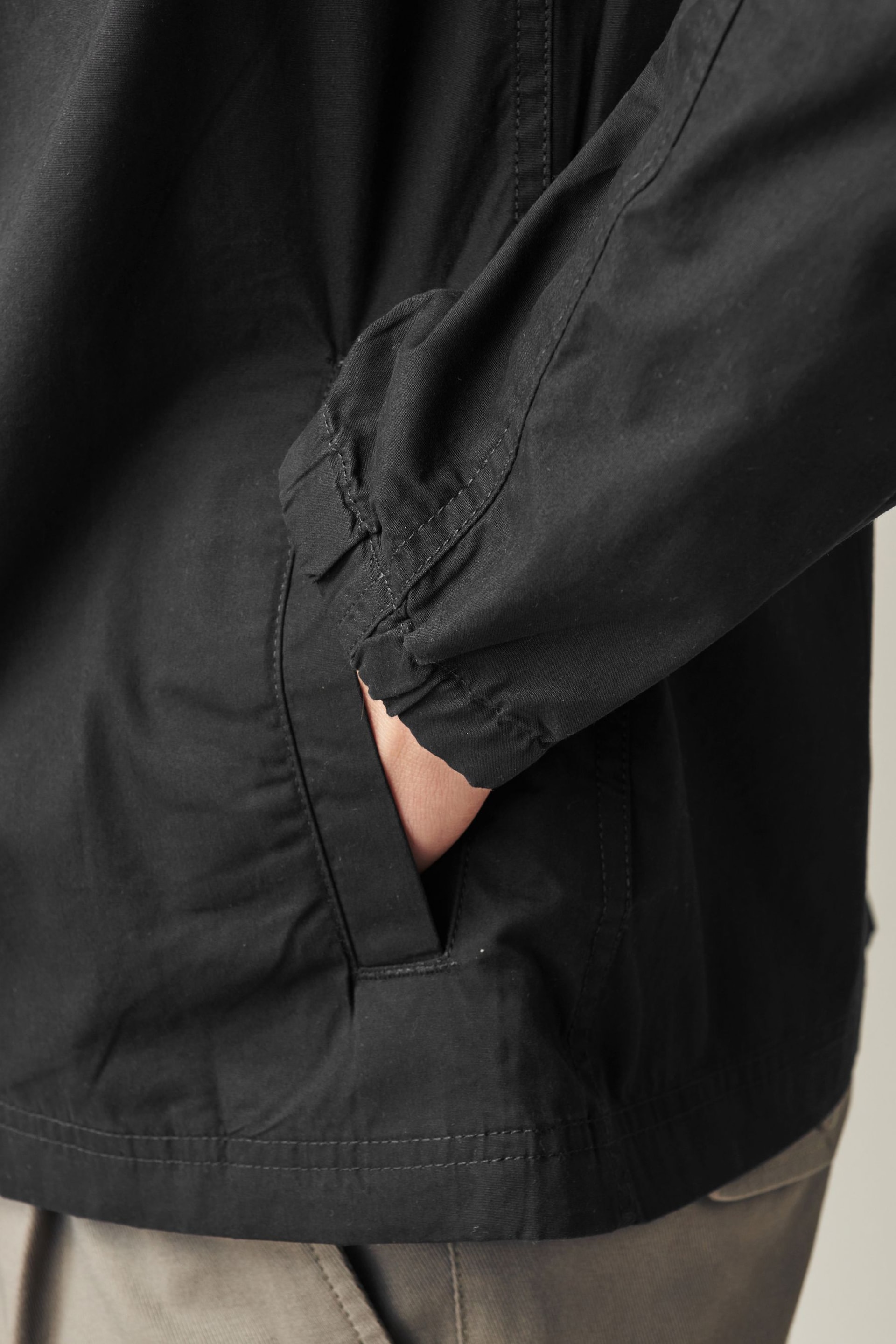 Black Zip Through Shacket - Image 7 of 12