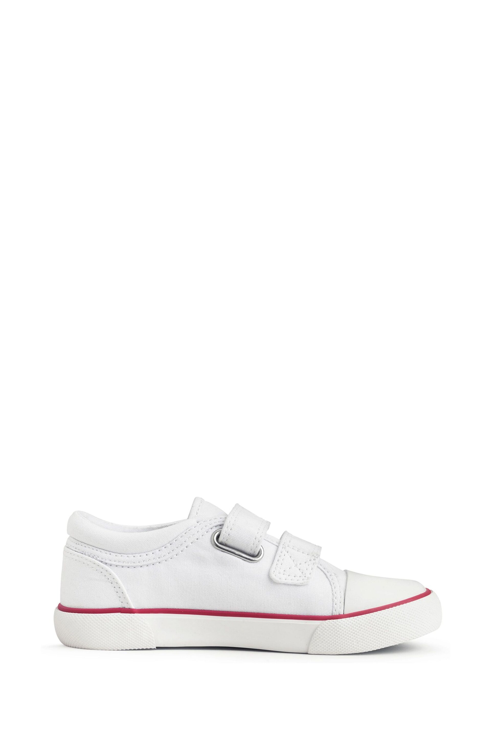 Start-Rite Sandcastle White Canvas Washable White Trainers - Image 1 of 6
