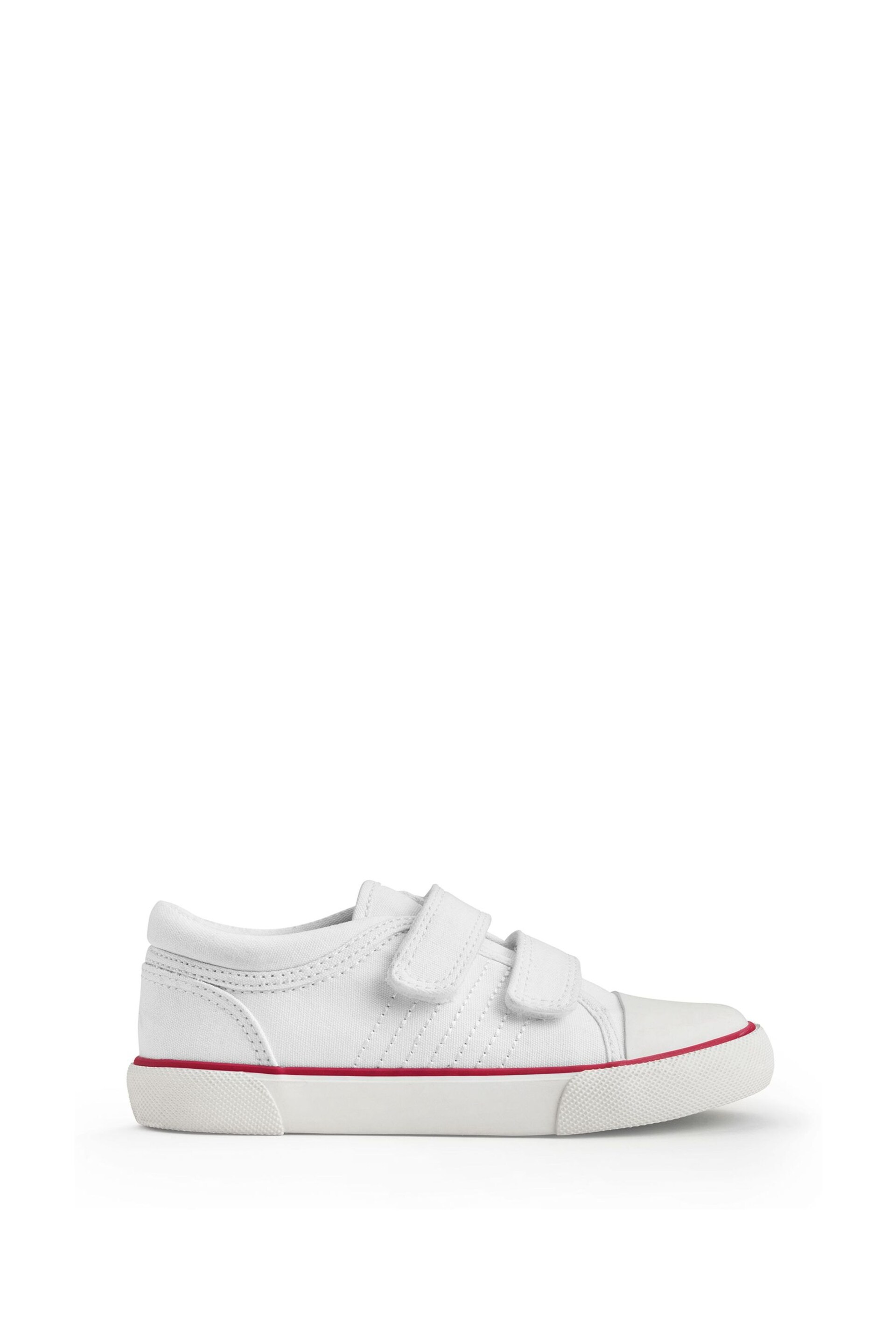Start-Rite Sandcastle White Canvas Washable White Trainers - Image 2 of 6