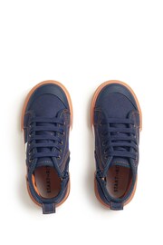 Start Rite Arcade Blue Canvas High-top Zip Up Trainers - Image 5 of 6