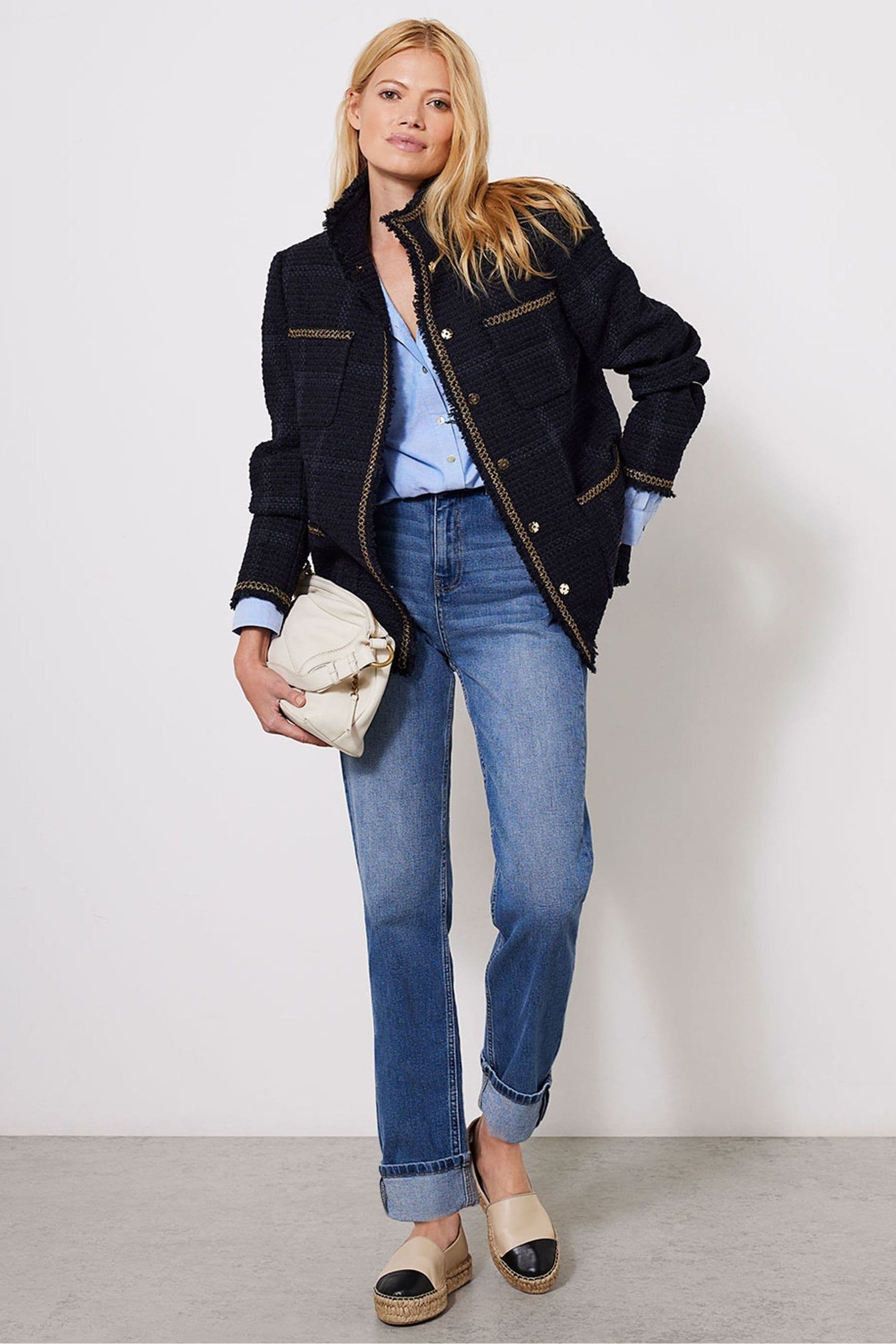 Mint velvet navy jacket top