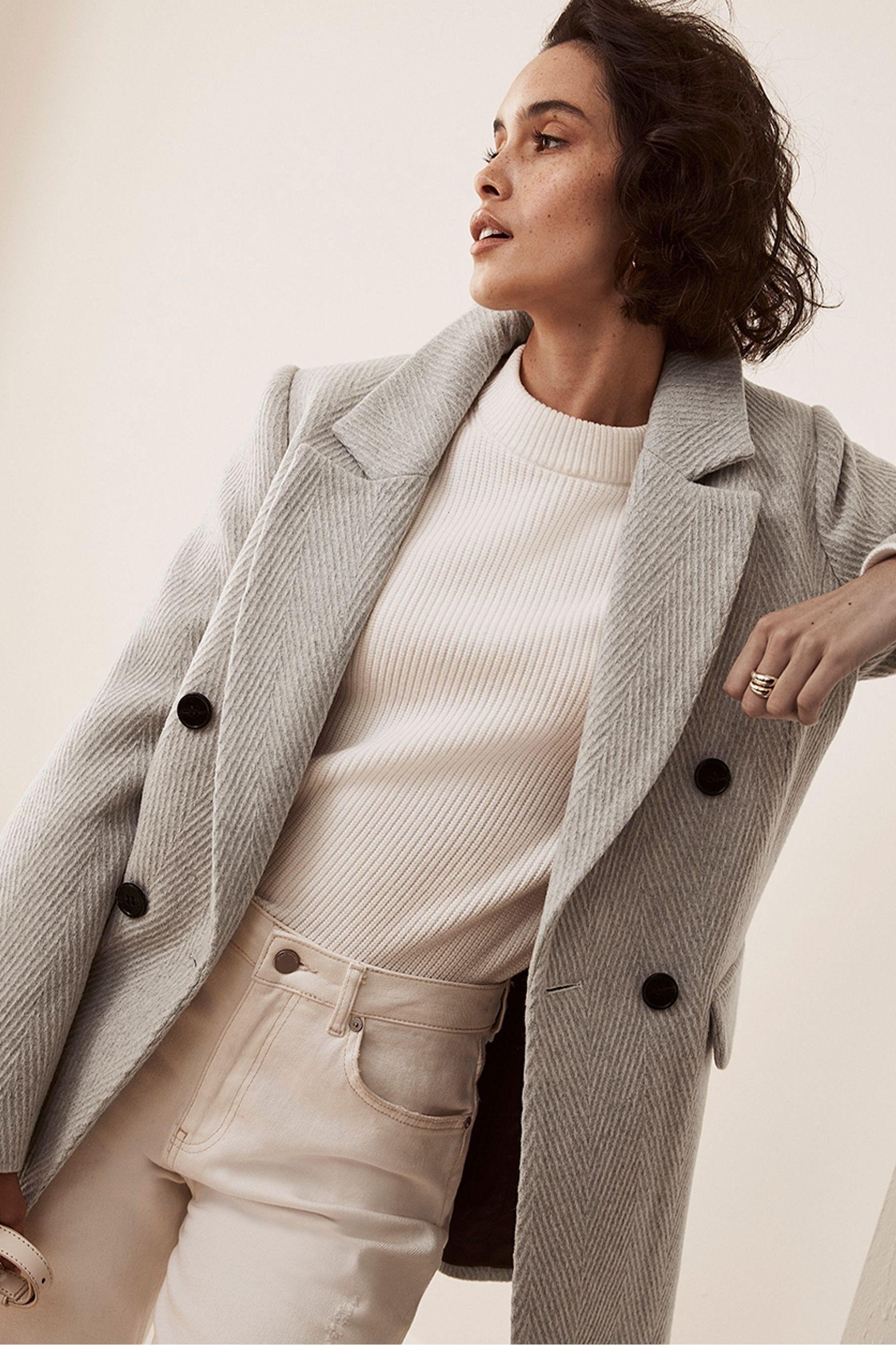 Mint velvet double breasted coat outlet