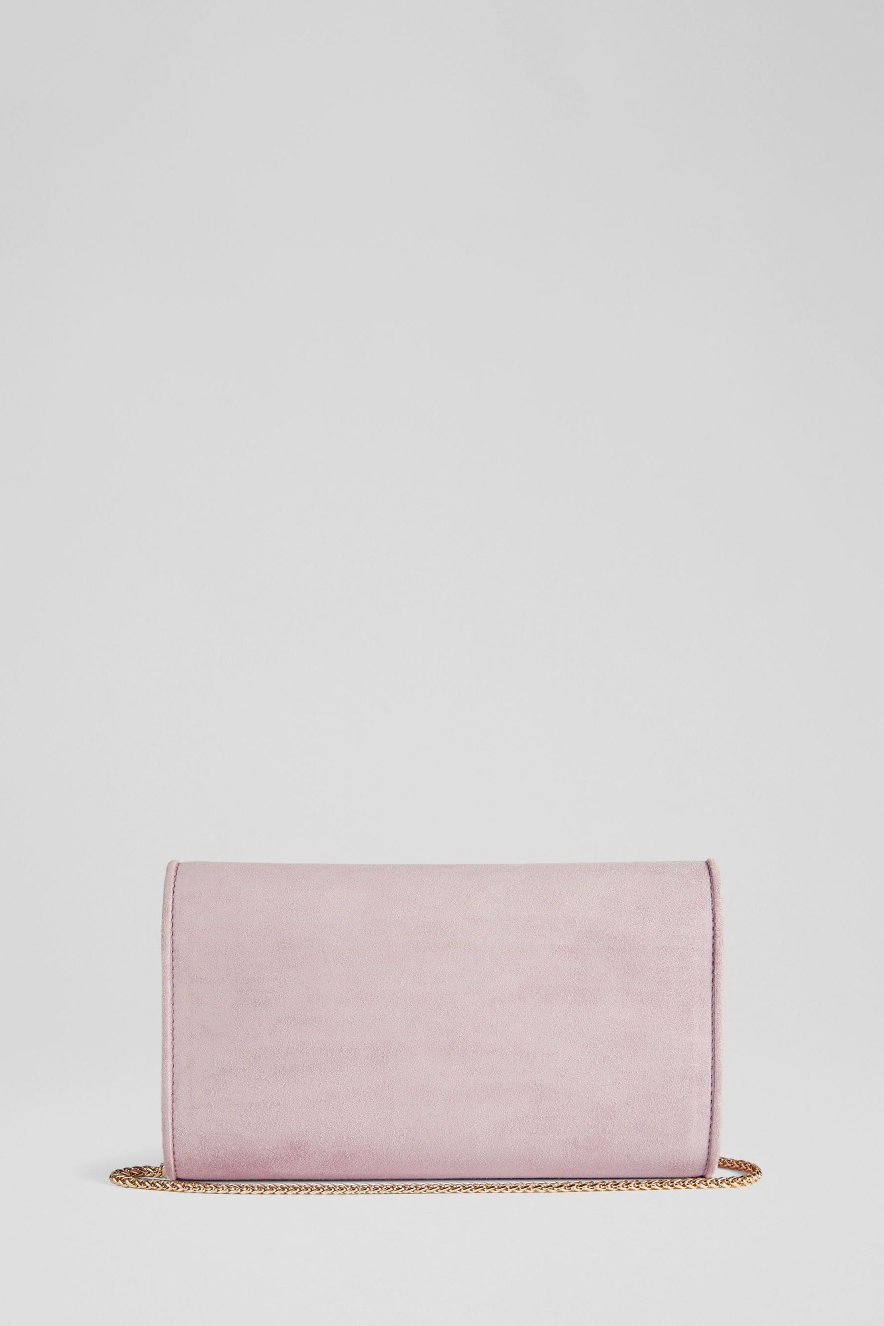 Buy LK Bennett Purple Dominica Lilac Suede Clutch Bag from Next Luxembourg