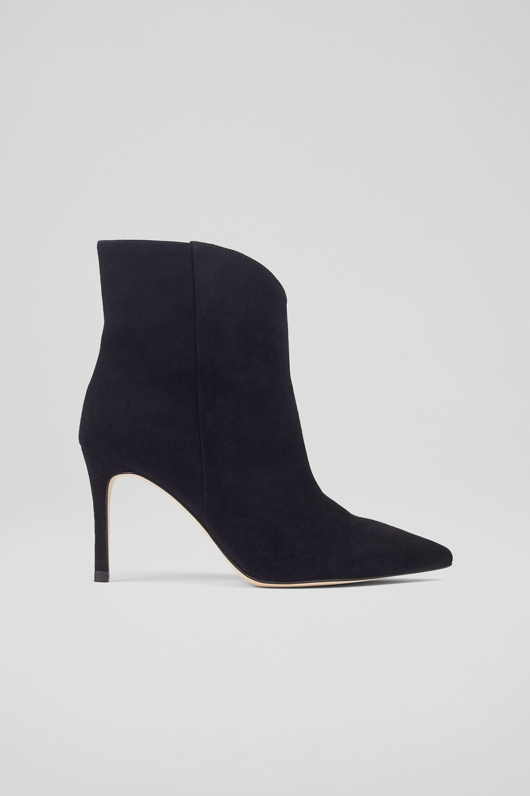 Lk bennett black suede boots outlet