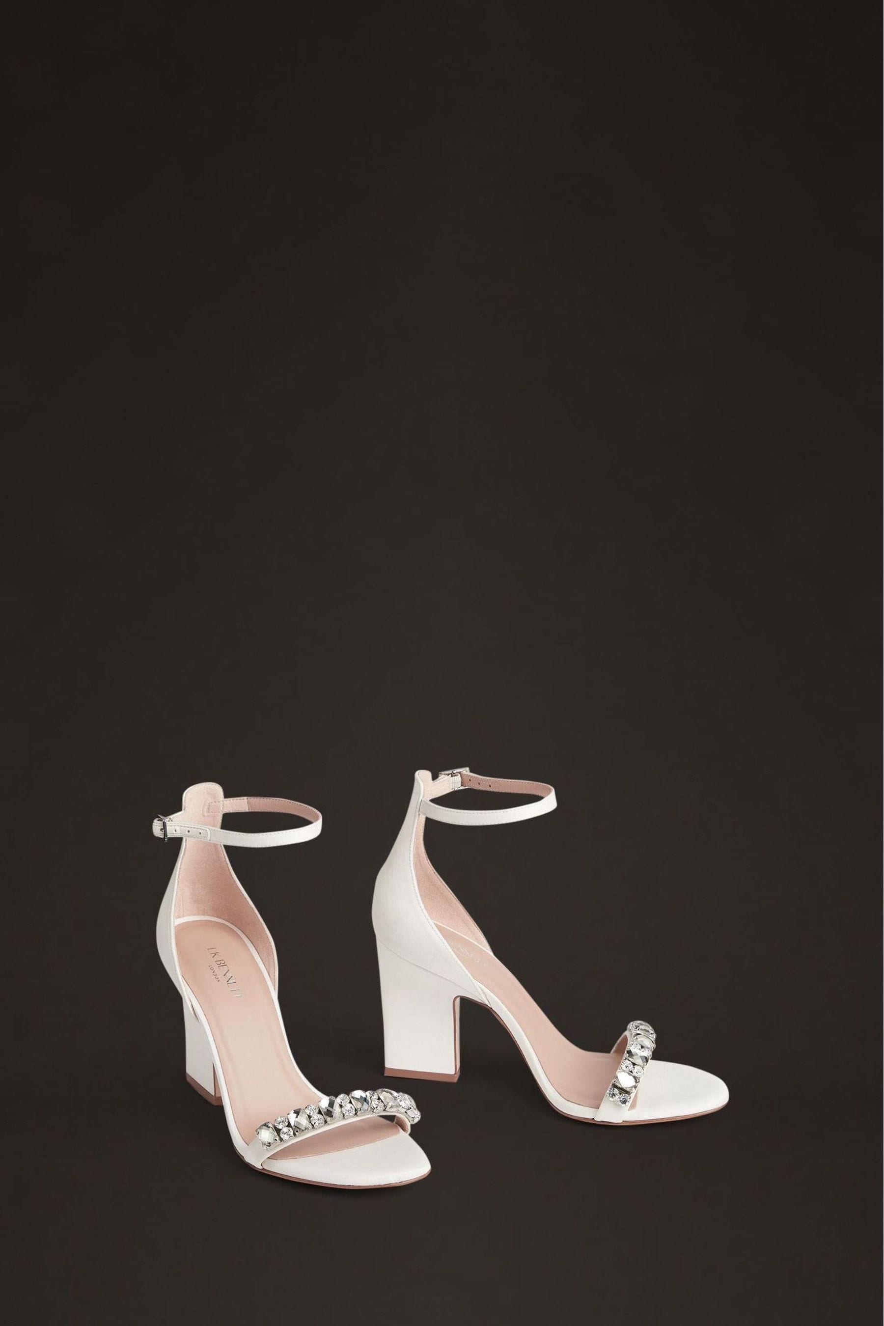 White jewelled heels top