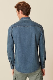 Blue Denim Twin Pocket Long Sleeve Shirt - Image 3 of 8