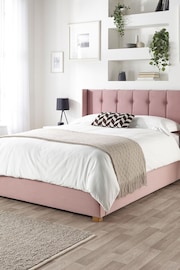 Catherine Lansfield Pink Utopia Wing End Lift Ottoman Storage Bed - Image 4 of 6