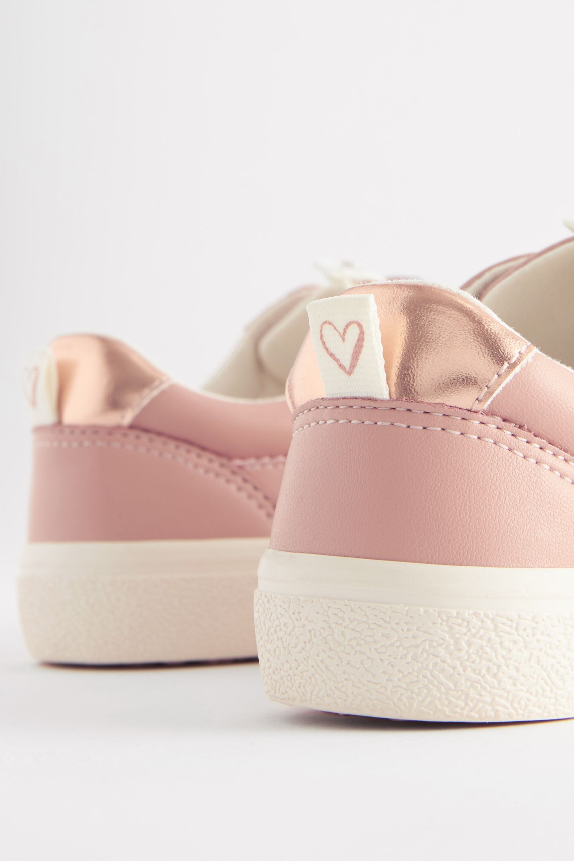 Rose Pink Standard Fit (F) Touch Fastening Trainers - Image 3 of 5