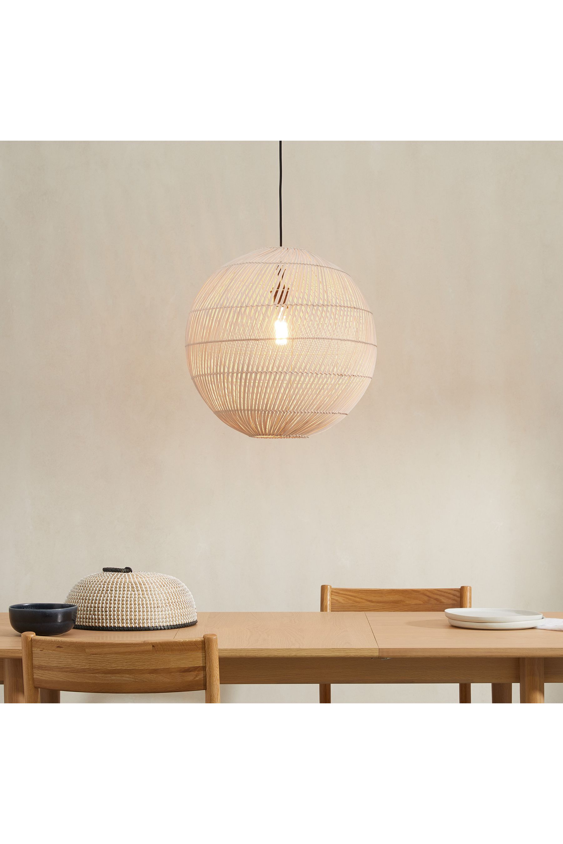 Buy MADE.COM Natural Rattan Java Round Lamp Shade from the AspennigeriaShops online shop