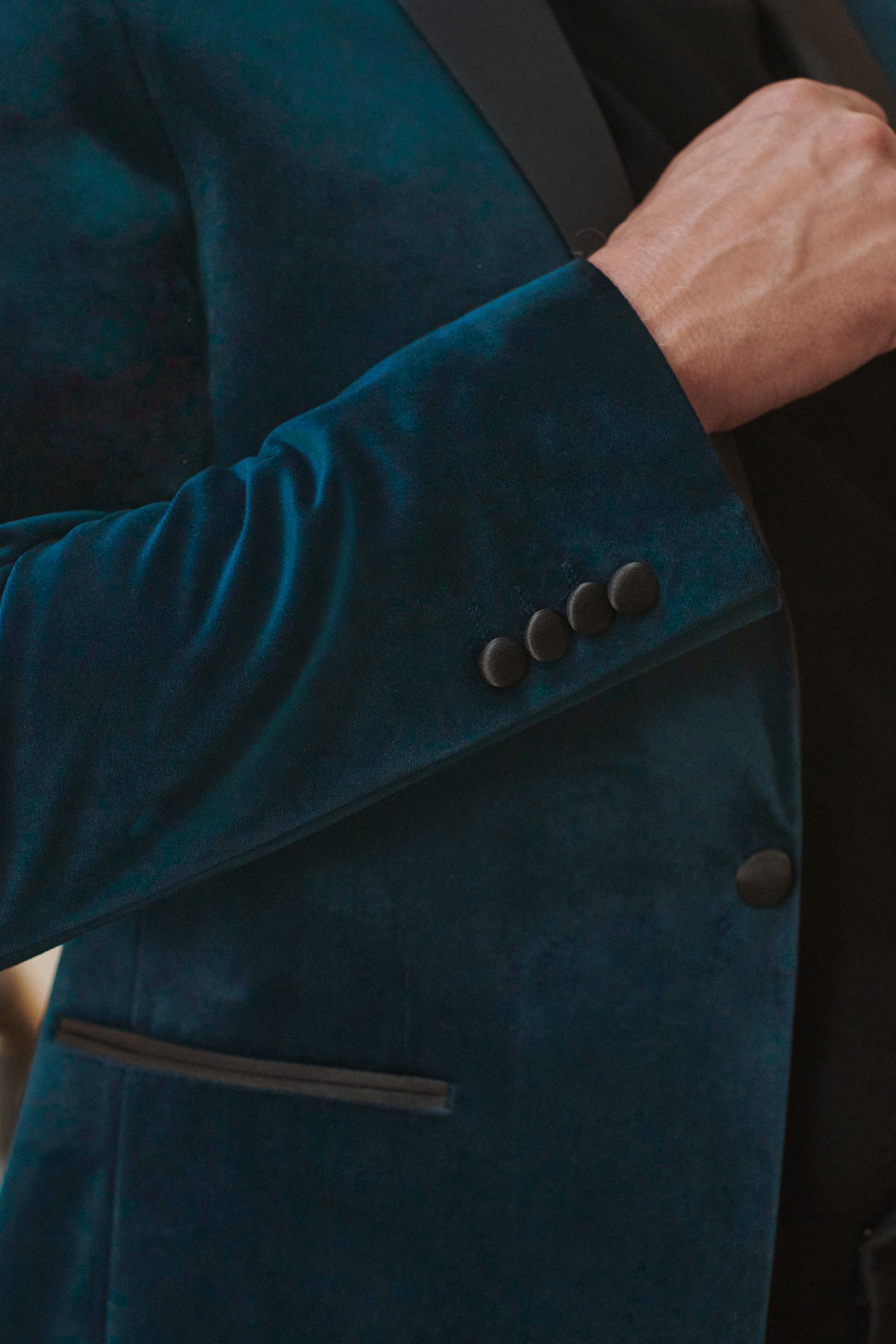 Velvet blazer next on sale