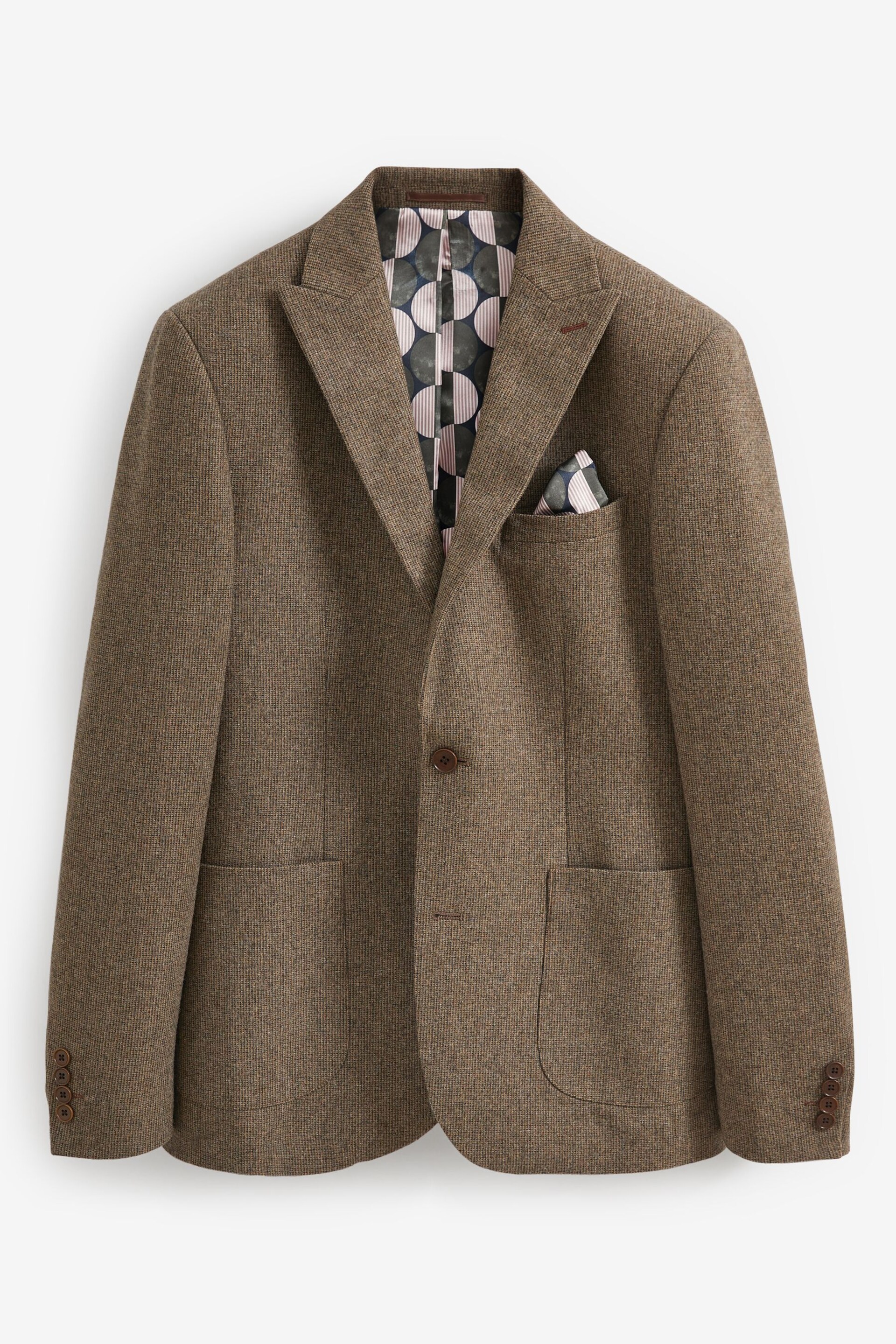 Neutral Nova Fides Italian Wool Blend Blazer - Image 7 of 11