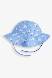 JoJo Maman Bébé Daisy Girls' Floppy Sun Hat - Image 1 of 2