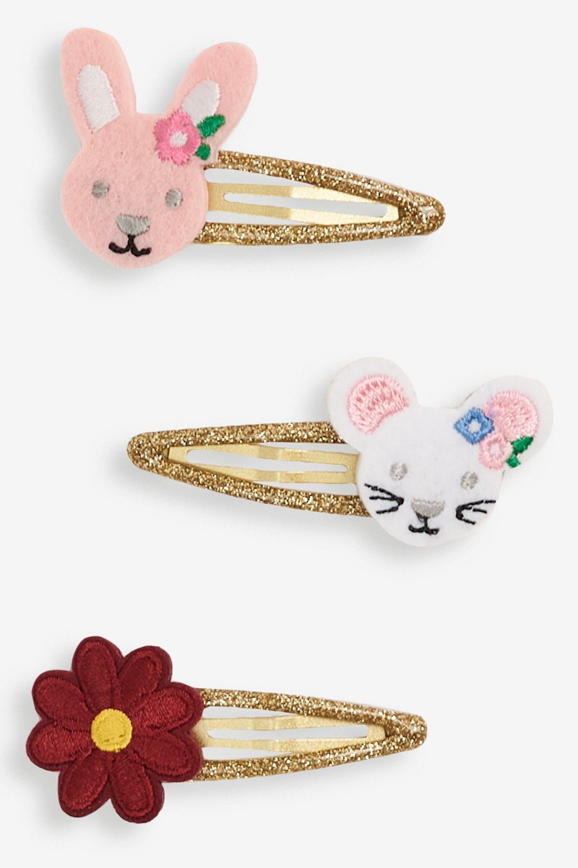 JoJo Maman Bébé Bunny 3-Pack Character Clips - Image 1 of 2