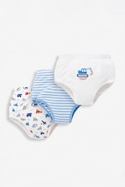 JoJo Maman Bébé White 3-Pack Training Pants - Image 1 of 3