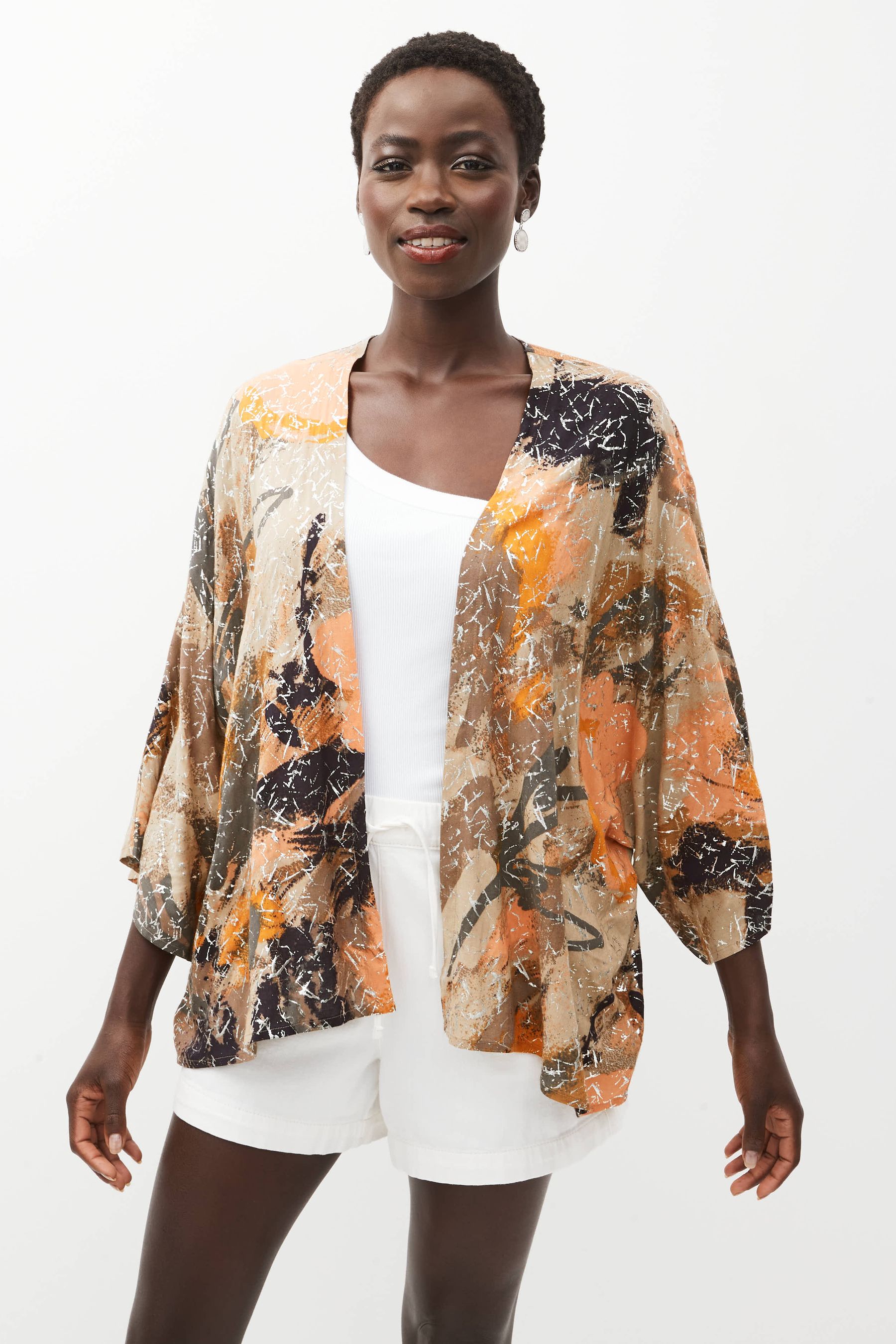 Peach kimono jacket sale